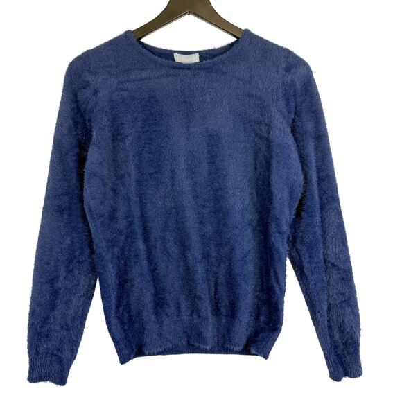 NWT Evolution by Cyrus StitchFix Cozy Crewneck Sweater Navy Blue - S - Picture 1 of 8